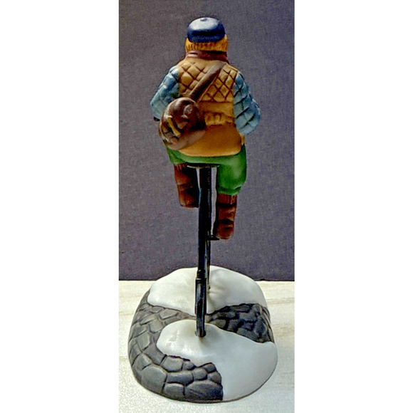 Vintage Dept 56 New England Village Series Pennyfarthing Pedaling No Box - Picture 4 of 9